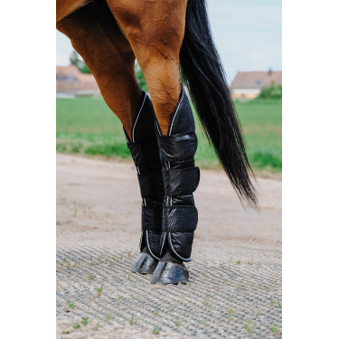 Protectores de transporte Equithème - TYREX 600D Negro