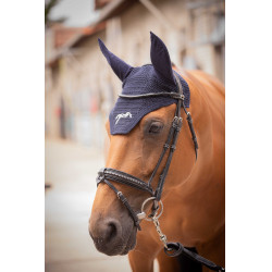 Bonete para caballos Pénélope Algodón Marino Azul marino