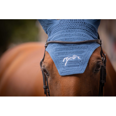 Bonete para caballos Pénélope Algodón Laguna azul