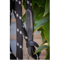 Longe Penélope Cuerda y cuero Negro