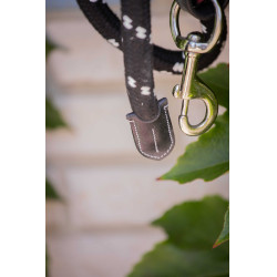 Longe Penélope Cuerda y cuero Negro