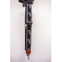 Bandolera Pénélope Logo Negro / crudo