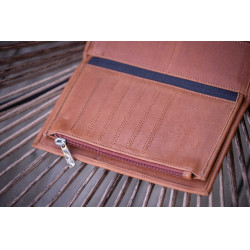 Cartera PENELOPE Bertille Coñac Marrón