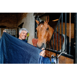 Manta Equithème Classic 1200D Azul marino Manta Equithème Classic 1200D Azul marino