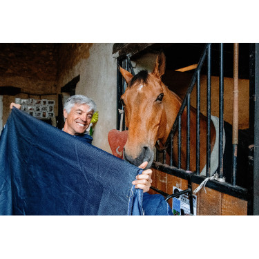 Manta Equithème Classic 1200D Azul marino Manta Equithème Classic 1200D Azul marino