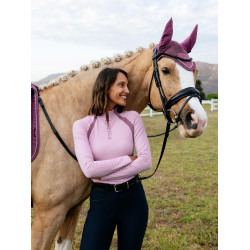 Camiseta interior LeMieux de malla Philippa para mujer Fondant