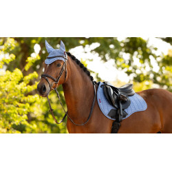 LeMieux Cuadra GP de Ante Reflectante Azul empolvado LeMieux Cuadra GP de Ante Reflectante Azul empolvado