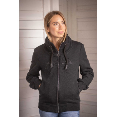 Sudadera Pénélope Native con strass Negro