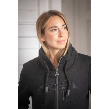 Sudadera Pénélope Native con strass Negro