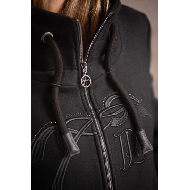 Sudadera Pénélope Native con strass Negro