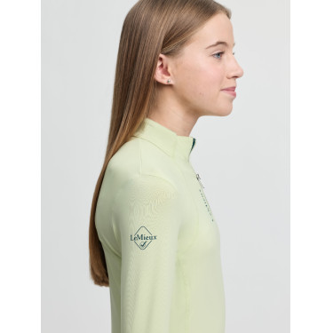 Capa base LeMieux Young Rider Classique de manga larga Macarrón Verde