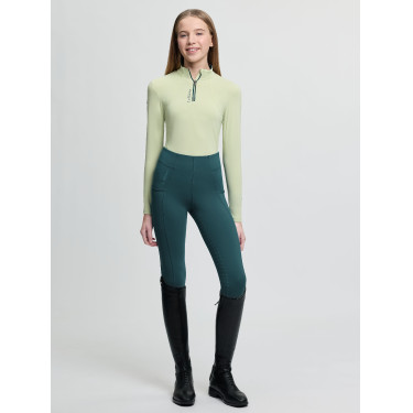 Capa base LeMieux Young Rider Classique de manga larga Macarrón Verde