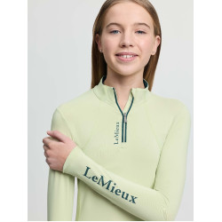 Capa base LeMieux Young Rider Classique de manga larga Macarrón Verde