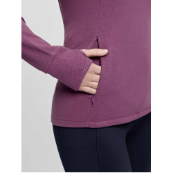 Forro polar con cuello de cremallera LeMieux Frances para mujer Malva Forro polar con cuello de cremallera LeMieux Frances para mujer Malva