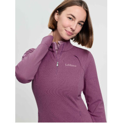 Forro polar con cuello de cremallera LeMieux Frances para mujer Malva Forro polar con cuello de cremallera LeMieux Frances para mujer Malva