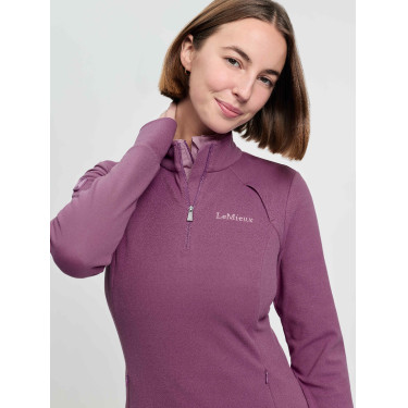 Forro polar con cuello de cremallera LeMieux Frances para mujer Malva Forro polar con cuello de cremallera LeMieux Frances para mujer Malva