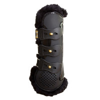 Protector tendones proteck compet forro lana T de T Negro / negro