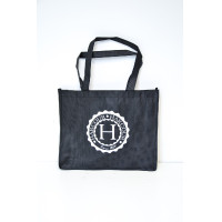 Bolsa no tejida Harcour sin etiqueta colgante Negro