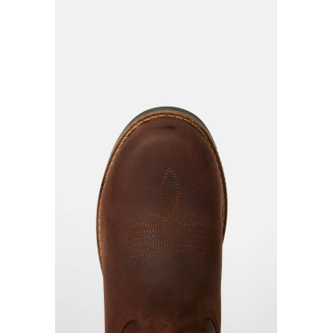 Botas western de cuero Horze Cassidy Castaño Marrón