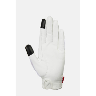 Guantes de equitación B Vertigo Lux Blanco brillante