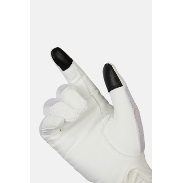 Guantes de equitación B Vertigo Lux Blanco brillante