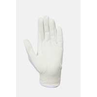 Guantes de equitación Horze Ally de malla Blanco brillante