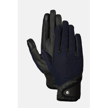 Guantes de equitación Horze Ally de malla Azul marino oscuro