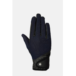 Guantes de equitación Horze Ally de malla Azul marino oscuro