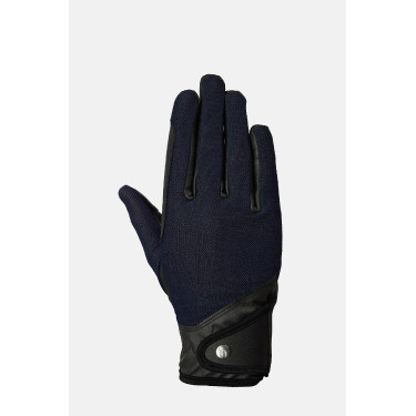 Guantes de equitación Horze Ally de malla Azul marino oscuro