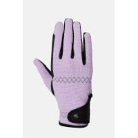 Guantes de equitación Horze Young Rider Romy Escarcha de lavanda Rosa