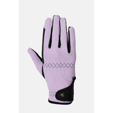 Guantes de equitación Horze Young Rider Romy Escarcha de lavanda Rosa