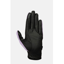 Guantes de equitación Horze Young Rider Romy Escarcha de lavanda Rosa