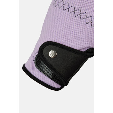 Guantes de equitación Horze Young Rider Romy Escarcha de lavanda Rosa