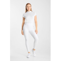 Leggings de equitación B Vertigo Diana con culera completa compresiva para mujer Blanco brillante