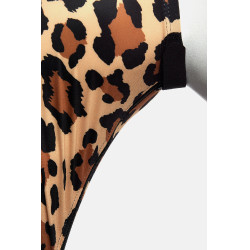 Máscara antimoscas Horze Elastic con cremallera Leopardo Motifs