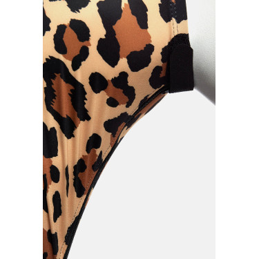 Máscara antimoscas Horze Elastic con cremallera Leopardo Motifs