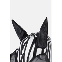 Máscara antimoscas Horze Elastic con cremallera Leopardo Motifs