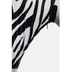 Máscara antimoscas Horze Elastic con cremallera Cebra Motifs