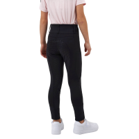 Pantalón de equitación Horze con culera completa Young Rider Evelyn Negro