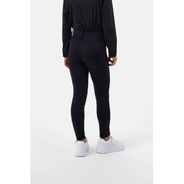 Pantalón de equitación Horze con culera completa Young Rider Evelyn Azul marino oscuro