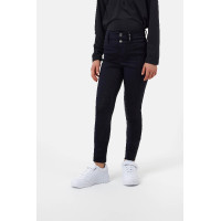 Pantalón de equitación Horze con culera completa Young Rider Evelyn Azul marino oscuro