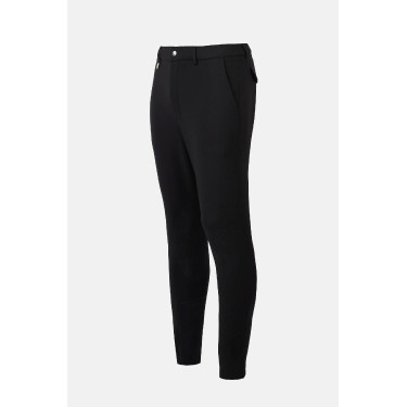Pantalón de equitación Horze Grand Prix Pro para hombre con grip en las rodillas Negro