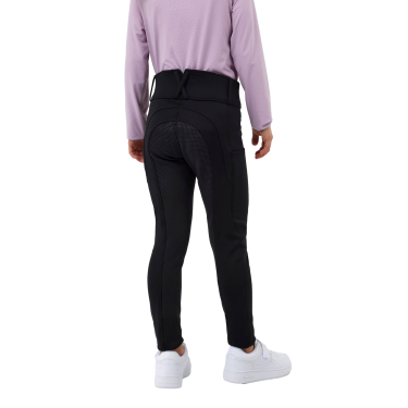 Pantalón Horze Young Rider Chara full grip Negro