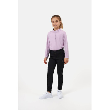 Pantalón Horze Young Rider Chara full grip Negro