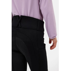 Pantalón Horze Young Rider Chara full grip Negro