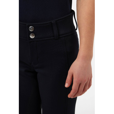 Pantalón Horze Young Rider Chara full grip Azul marino oscuro