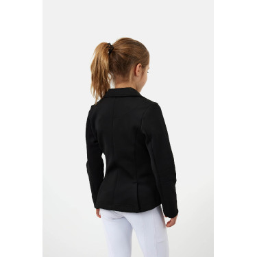 Chaqueta de concurso Horze Young Rider Tilda para niño Negro