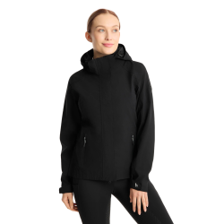 Chaqueta impermeable Horze Camila para mujer Negro