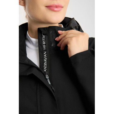 Chaqueta impermeable Horze Camila para mujer Negro