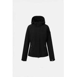 Chaqueta impermeable Horze Camila para mujer Negro